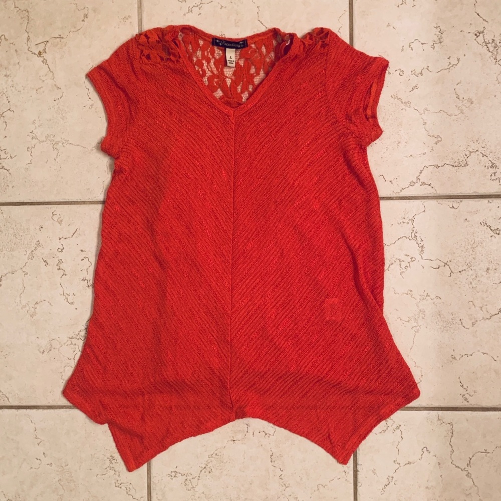 Xtraordinary Knit/Lace Top with Shell (Size L)